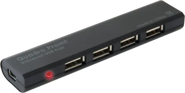 Универсальный USB разветвитель Defender Quadro Promt USB 2.0, 4 порта 83200