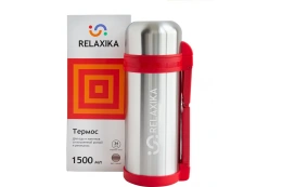 Универсальный термос для еды и напитков Relaxika 201 1.5 литра, стальной R201.1500.1