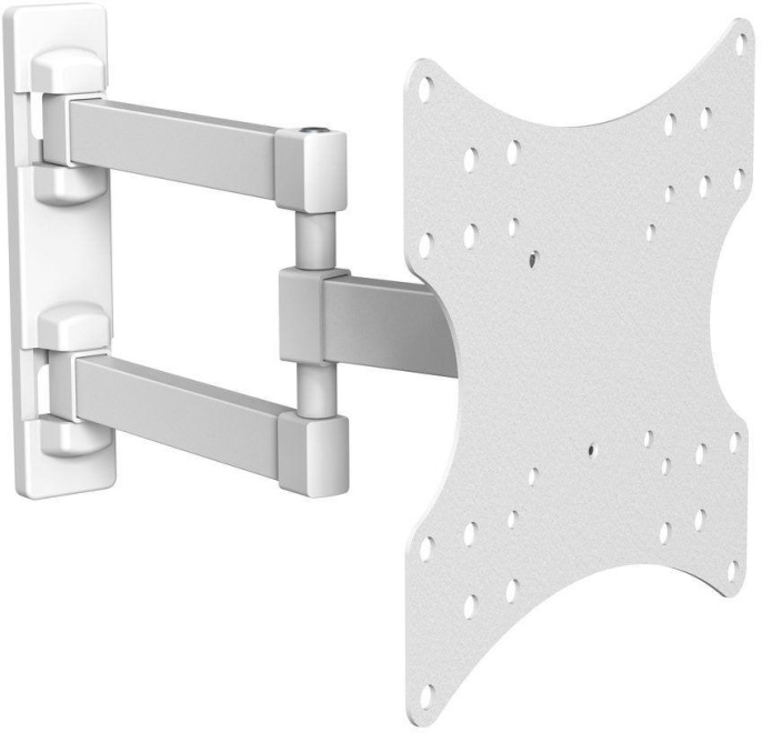 Кронштейн для телевизора ULTRAMOUNTS UM867W, 23-42", настенный, поворот и наклон,  белый