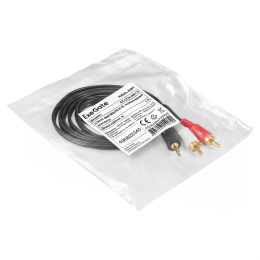 Кабель аудио ExeGate EX-CCA-458-1.5 3.5mm Jack M/2xRCA M, 1,5м, позолоченные контакты EX294734RUS