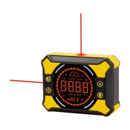 Электронный уровень-угломер с лазерными направляющими TECHNICOM 0-360°, ЖК дисплей, 2 магнита, АКБ 650 мАч, автокалибровка, автоотключение, дальность 10м TC-LA905