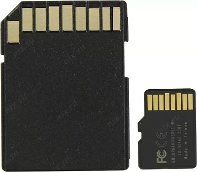 Карта памяти Pioneer APS-MT1D-064 microSDXC 64Gb UHS-I U1 + microSD--SD Adapter