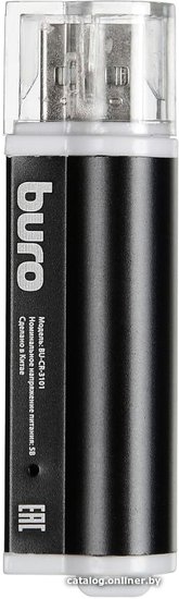 Устройство чтения карт памяти USB2.0 Buro BU-CR-3101 черный