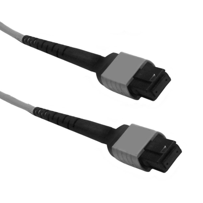 Кабель Fibertrade FT-FC-12-MPOF/APC-MPOF/APC-SM-PB-LowLoss-1.5, Кабель оптический, MPO/APC female -MPO/APC female , 12 волокон, одномодовое SM OS1/OS2 , 9/125, высококачественная полировка наконечников и минимальные потери, полярность В, 1,5 метра FT-FC-