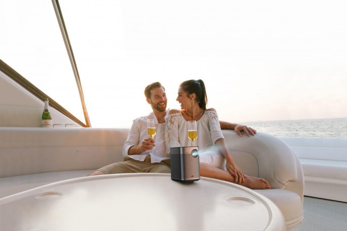 Проектор Xgimi Halo+ DLP 875Lm LS 700Lm ANSI 1920x1080 ресурс лампы:25000часов 1xUSB typeA 1xHDMI 1.6кг