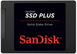 Твердотельный накопитель SanDisk SSD PLUS 2,5” SATA 250Gb, SDSSDA-250G-G28, 1 year