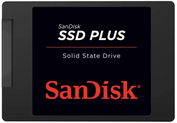 Твердотельный накопитель SanDisk SSD PLUS 2,5” SATA 250Gb, SDSSDA-250G-G28, 1 year