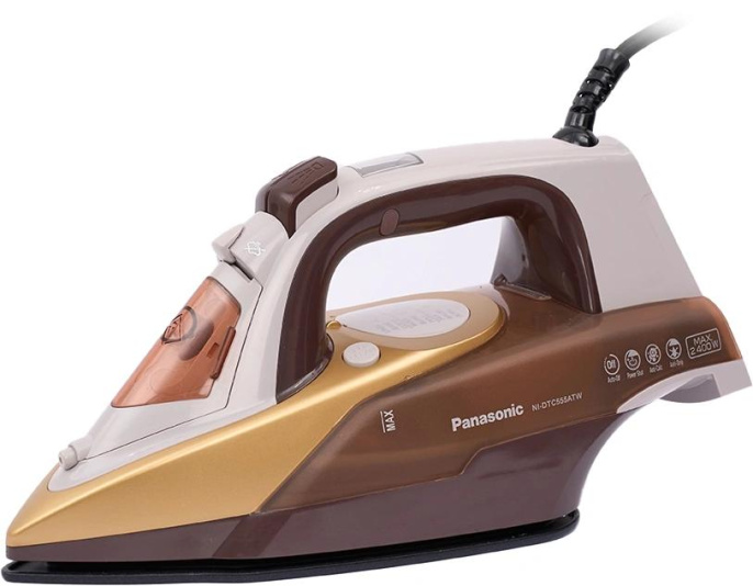 Утюг Panasonic NI-DTC555ATW,  с паровым ударом,  2400Вт,  с автоотключением,  сандаловый
