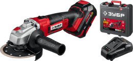 Угловая шлифмашина Зубр УШМ-18-125-41,  аккумуляторная, с 1 АКБ