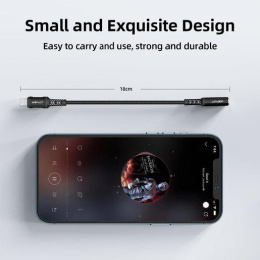 Кабель-адаптер ACEFAST C1-05 Lightning to DC3.5 aluminum alloy headphones adapter cable - Black AF-C1-05-BK