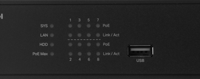 Видеорегистратор TP-LINK VIGI NVR1008H-8MP 8-канальный сетевой видеорегистратор PoE