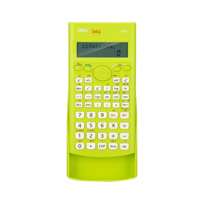 Калькулятор научный Deli E1710A/GRN зеленый 10+2-разр.