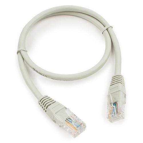 Cablexpert Патч-корд медный UTP PP10-0.5M кат.5, 0.5м, литой, многожильный серый