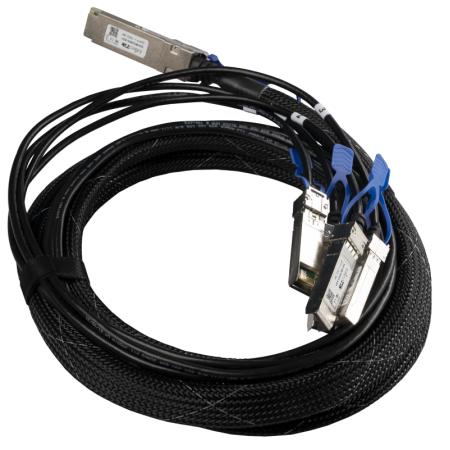 Кабельная сборка DAC MikroTik XQ+BC0003-XS+ - 100G cable QSFP28 to 4x SFP28, 3m