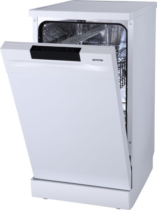 Посудомоечная машина Gorenje GS520E15W,  узкая, напольная, 44.8см, загрузка 9 комплектов, белая