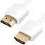 GCR Ультратонкий кабель HDMI2.0 для AppleTV, SLIM, 1.5m, белый, OD3.8mm, HDR 4:2:0, Ultra HD, 4K60Hz, 18.0 Гбит/с, 32/32 AWG