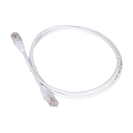 Патч-корд TWT RJ45-RJ45, 4 пары, UTP, категория 5е, 0.3 м, белый, 45-45-0.3-WH