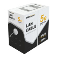 PROconnect 01-0043-2 Кабель витая пара омедненный U/UTP, CCA, CAT 5e, PVC, 4PR, 24AWG, INDOOR, SOLID, серый, 305м Light