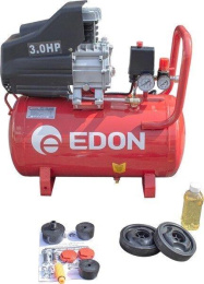Компрессор поршневой Edon OAC-50/1800 масляный 207л/мин 50л 1800Вт красный