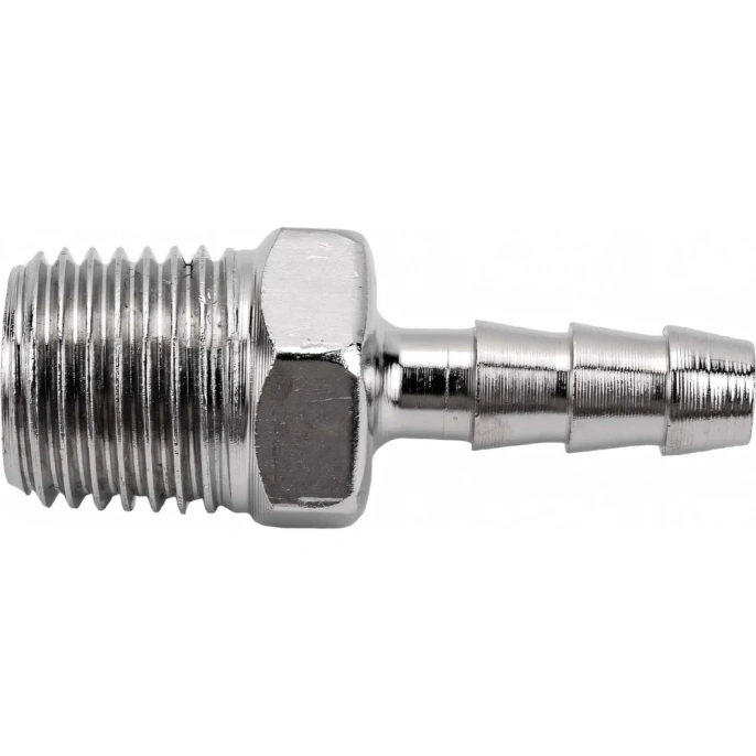 Штуцер елочка 6 мм - наружная резьба 1/4" Pegas pneumatic 4001