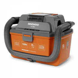 Строительный пылесос Daewoo DAVC 1621Li SET,  аккумуляторный,  оранжевый