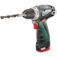 Дрель-шуруповерт METABO PowerMaxx BS Basic, 2Ач,  с двумя аккумуляторами [600080500]