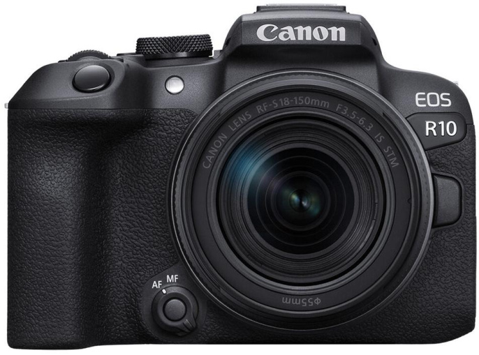 Беззеркальный фотоаппарат Canon EOS R10 kit RF-S 18-150/3.5-6.3 IS STM , черный [5331c016]