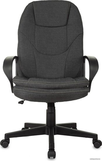 Кресло руководителя Бюрократ CH-868LT Fabric серый 38-417 крестов. пластик