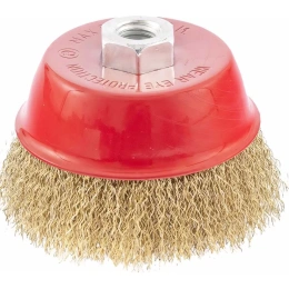 Щетка дисковая MATRIX 74605,  по металлу,  100мм,  14мм