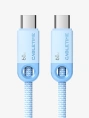 Кабель USB CABLETIME CUP3C (CT-CM60-PBL0.25) cиний, 0,25 м, 60 Вт