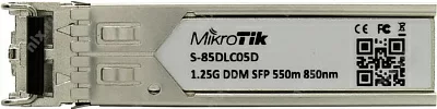 Трансивер MikroTik S-85DLC05D Модуль SFP 1.25G MM 550m 850nm (Duplex, LC, MM)