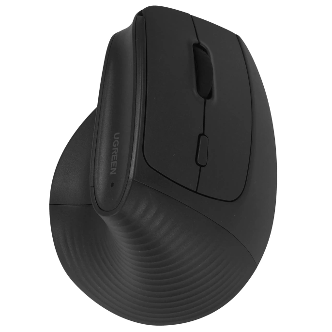 Беспроводная вертикальная мышка UGREEN M571P 65042 Wireless Vertical Mouse 2.4GHz & Bluetooth. Цвет: черный