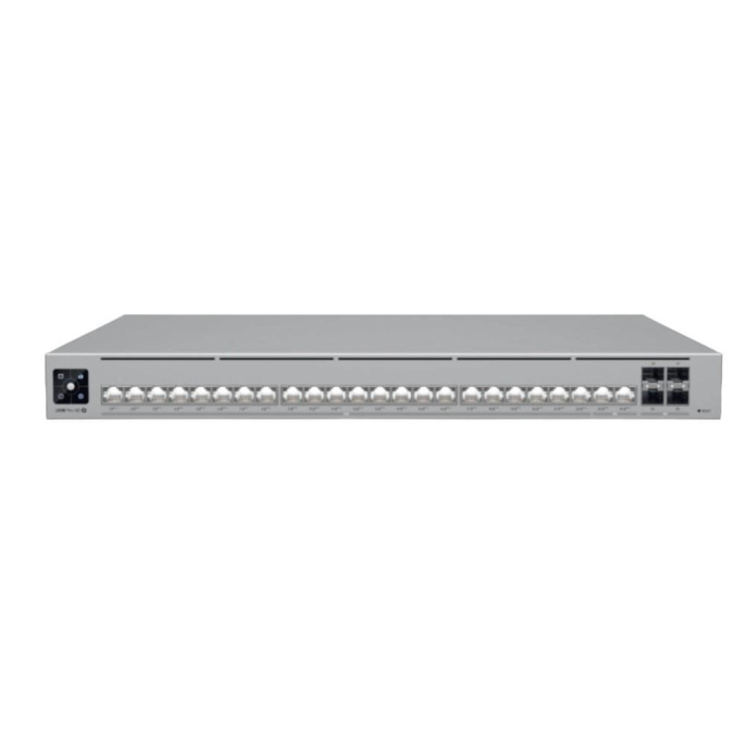 UBIQUITI USW-Pro-HD-24-PoE PoE-коммутатор в стойку, 22х 2.5G RJ45, 2х 10G RJ45, 4х 10G SFP+, раздача 600 Вт