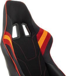 Кресло игровое Zombie VIKING 4 AERO черный/красный ткань/эко.кожа с подголов. крестов. пластик (VIKING 4 AERO RED)