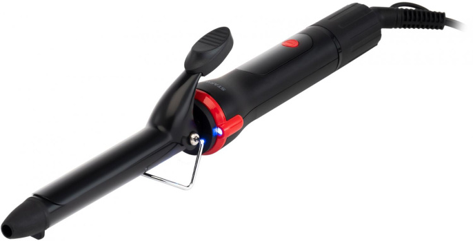 Щипцы для завивки StarWind SHS 7044,  черный и красный