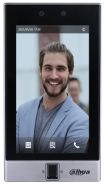 Контроллер доступа Dahua DHI-ASI7214S-W сенсорный экран 7", разрешение 600х1024, TCP/IP, Wi-Fi, OSDP, RS485, с распознаванием лиц, отпечатков пальцев и Wi-Fi, 10000 отпечатков пальцев, 50000 лиц, 50000 пользователей, 100000 карт, 50000 паролей и 300000 з