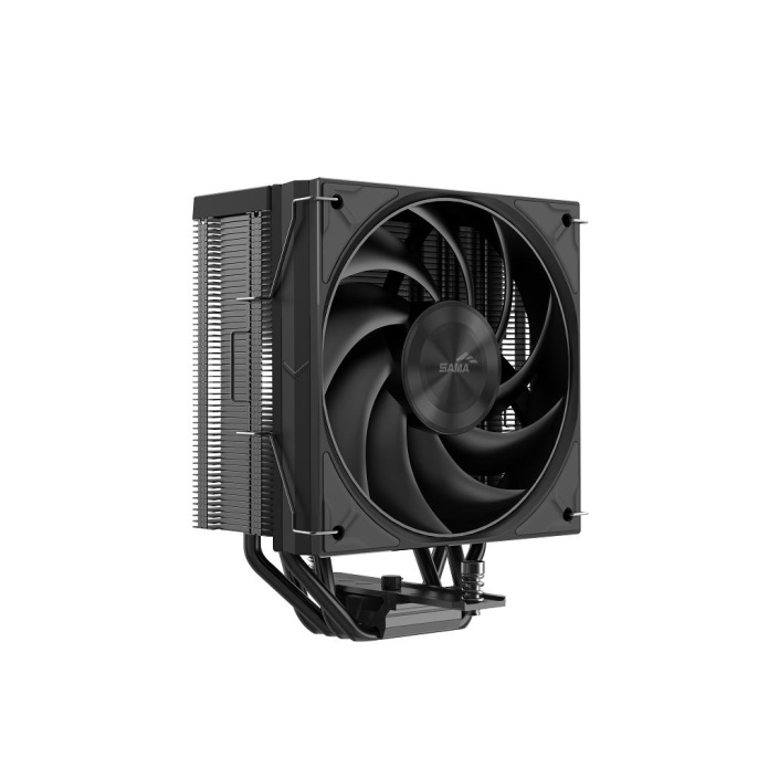 Кулер для процессора CPU Cooler SAMA A40 240W, 4-pin PWM, 152mm, 4x6mm, 1x120mm, 78CFM, 29dBA, 2200RPM, S: 1851/1700/1200/115X, AM5/AM4, black A40-BKWNNXOX-G