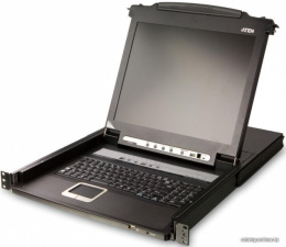 KVM консоль ATEN 19" 8-Port PS/2-USB VGA Single Rail LCD KVM Switch CL5708N-ATA-RG