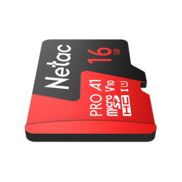 Карта памяти microSDHC UHS-I U1 NETAC P500 Extreme Pro 16 ГБ, 90 МБ/с, Class 10, NT02P500PRO-016G-R, 1 шт., переходник SD
