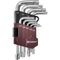 Набор торцевых коротких TORX ключей Thorvik TKS9S Т10-T50, 9 предметов 53110