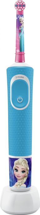Электрическая зубная щетка Oral-B Vitality D100 Kids Cars &amp; Princess Mix D100.413.2K мягкая чистка, питание от аккумулятора, движение головки: вращение, частота вращения 7 600 в минуту