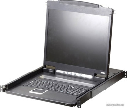KVM консоль ATEN 19" Single Rail LCD Console PS/2-USB, VGA CL1000N-ATA-RG