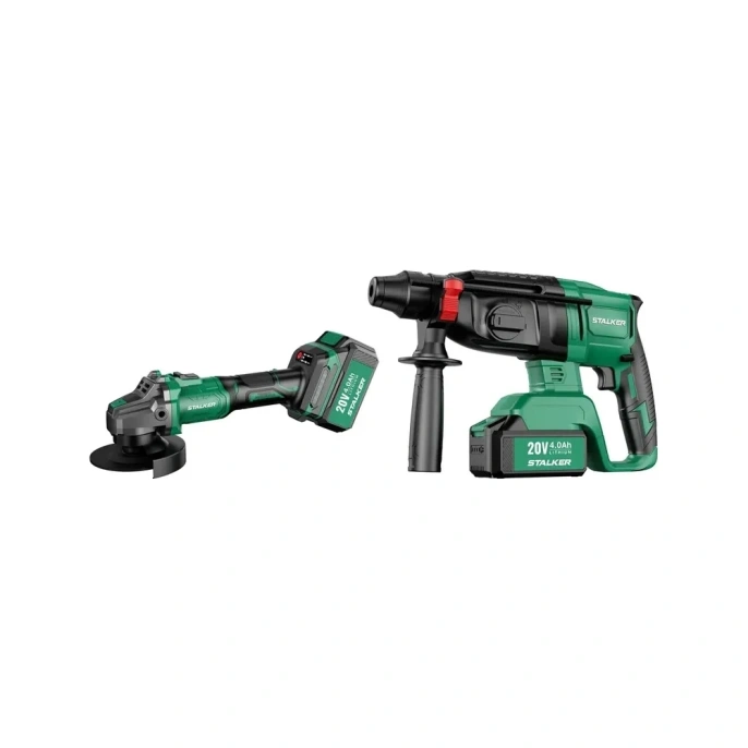 Набор аккумуляторного инструмента ALTECO STALKER Kit (AG20-125 Li BL+RH20 Li BL) 69845