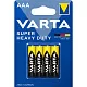 Батарейка Varta SUPERLIFE R03 AAA BL4 Heavy Duty 1.5V (2003) (4/48/240) VARTA 02003101414
