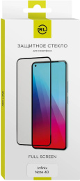 Защитное стекло для экрана Redline черный для Infinix Note 40 2.5D 1шт. УТ000038580