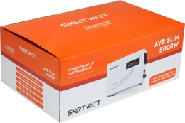 Стабилизатор напряжения SMARTWATT AVR Slim 500RW белый [4512020310002]