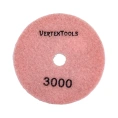 Круг алмазный гибкий шлифовальный для полировки мрамора (100х3х15 мм; Р3000) vertextools 12500-3000