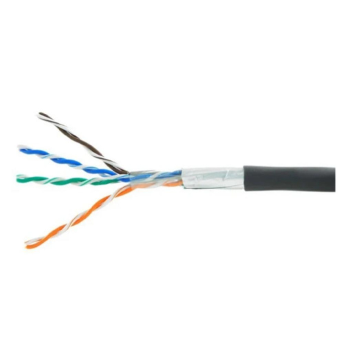 Cablexpert FPC-5051E-4-CU/100 Кабель Cablexpert RU FTP indoor 4x2x0.51, медный, кат.5e, однож., 100м, box, серый