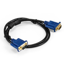 Кабель VGA Pro ExeGate EX-CC-PVGA-15M15M-1.0 15M/15M, 1м, 2 фильтра, позолоченные контакты, экран EX294725RUS