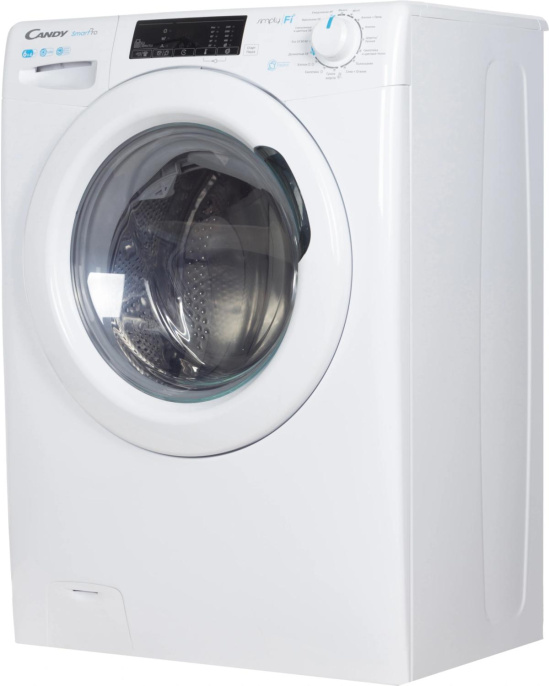 Стиральная машина узкая Candy Smart Pro CSOW4 1364T/2-07, с фронтальной загрузкой, 6кг, 1300об/мин, с паром, с сушкой
